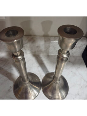 Unbranded Silver Candle Holders Set One Size